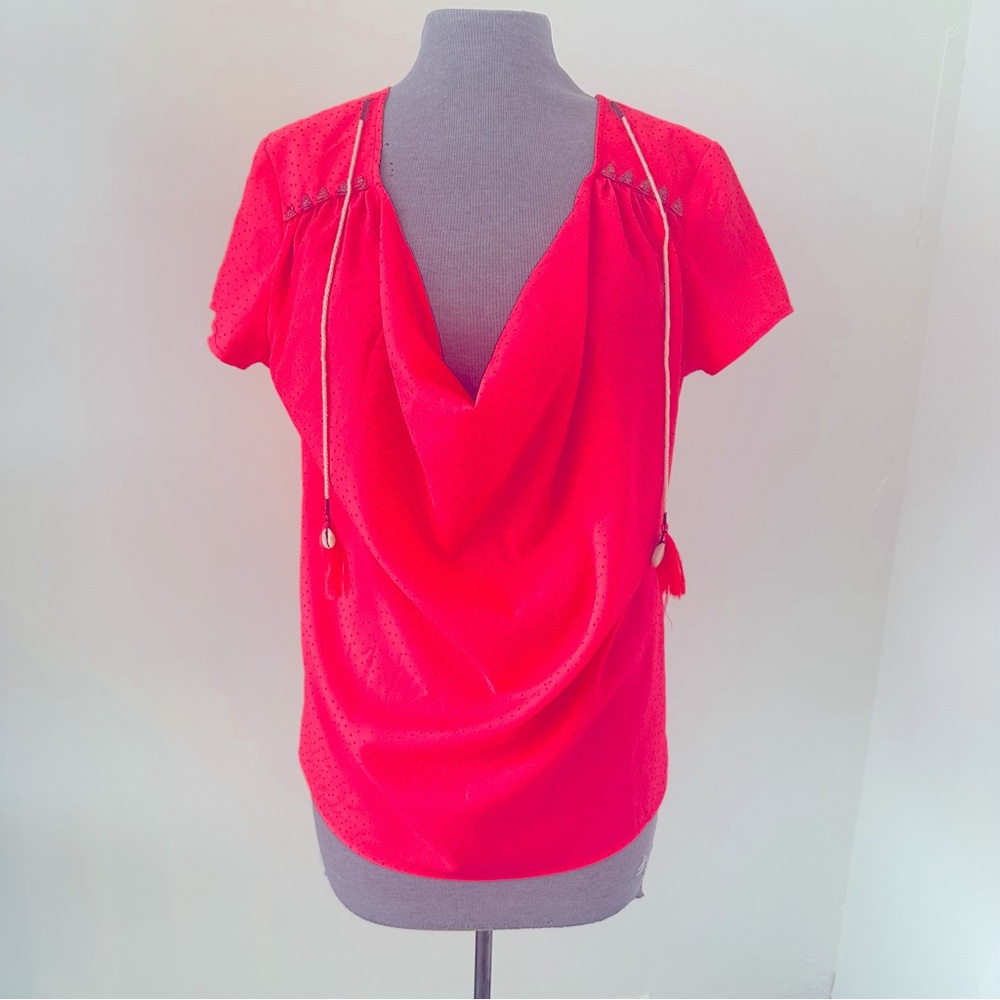 Scotch & Soda Bright Pink Shirt Maison Scotch Sm